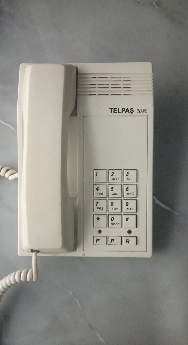 Atelpaş 15 Tuşlu Beyaz Telefon - Görsel 2