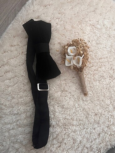 Damat papyon ve çiçek - Görsel 2