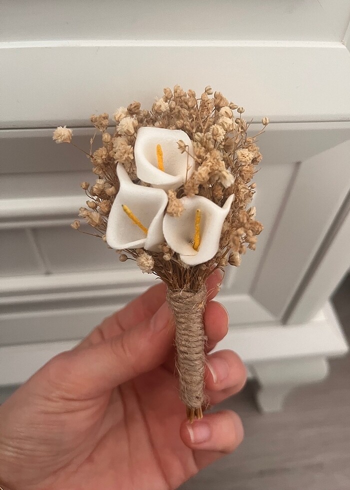 Damat papyon ve çiçek - Görsel 3