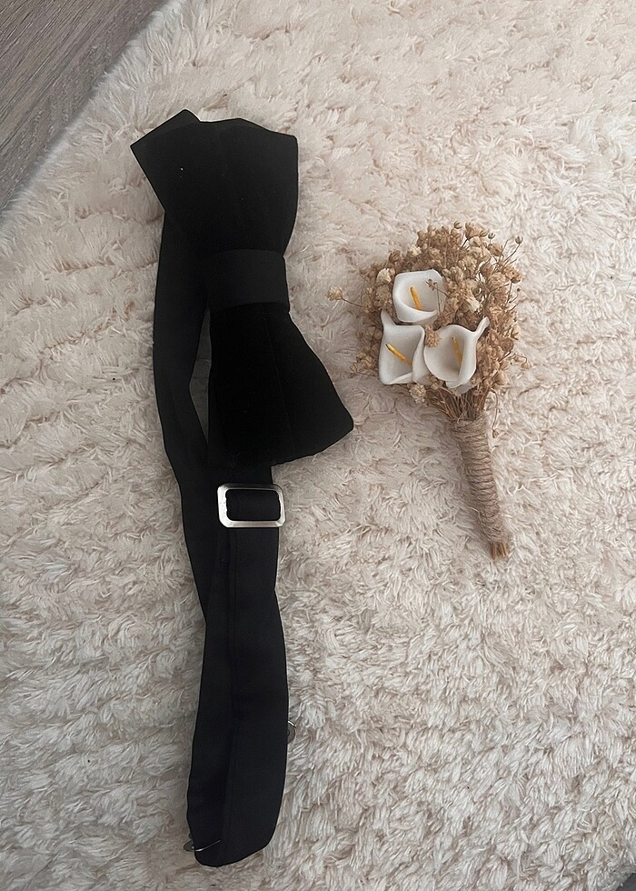 Damat papyon ve çiçek - Görsel 2