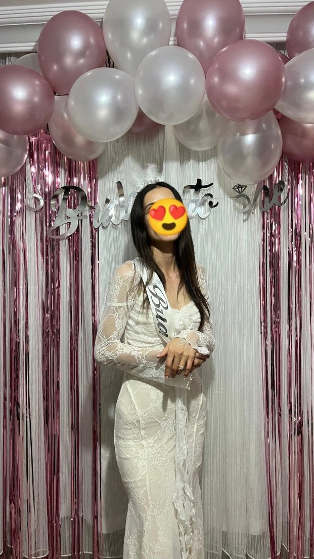 Uzun Kol dantel detaylı  Beyaz Gelinlik nikah elbisesi - Görsel 3