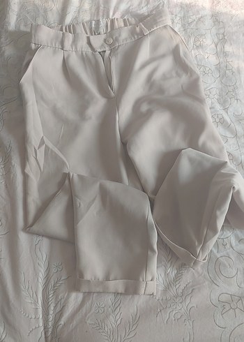 Diğer Dantel Detaylı bej Kadın Kumaş Pantolon