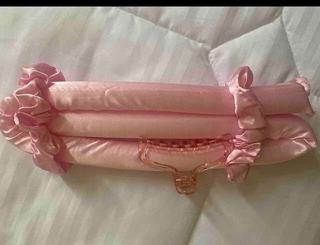 Sheinside Isisiz Saç Sekillendirme Seti Pudra Pembe Saten Saç Sosisi Saç B