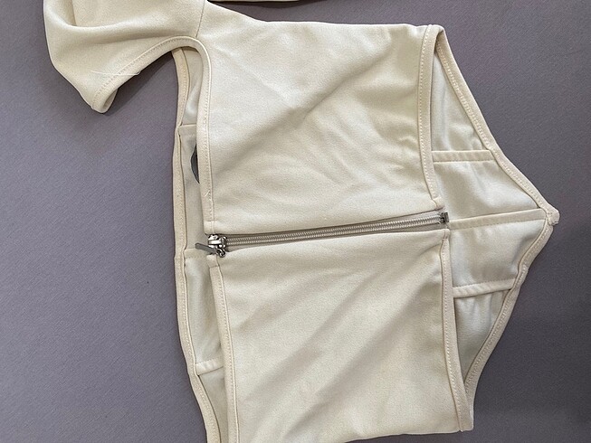 m Beden camel Renk Krem Corset crop top