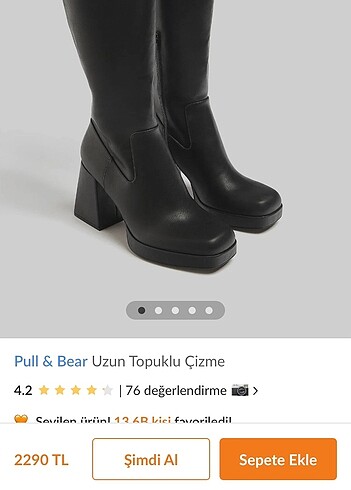 PULL&BEAR ETIKETLI GIYILMEMIS CIZME