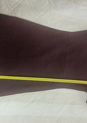 Bordo Kısa Kollu Kadın Elbise - Görsel 2