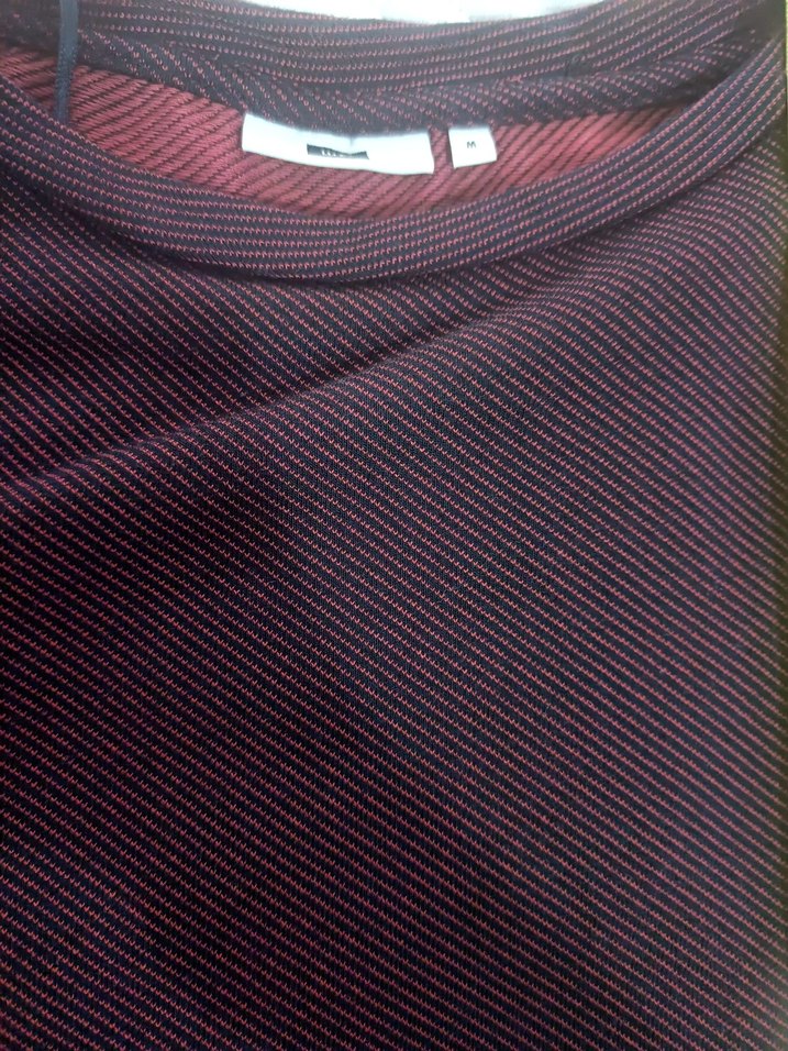 Bordo Kısa Kollu Kadın Elbise - Görsel 3