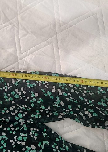 Yeşil Bağcıklı Uzun Kollu Midi Elbise - Görsel 6