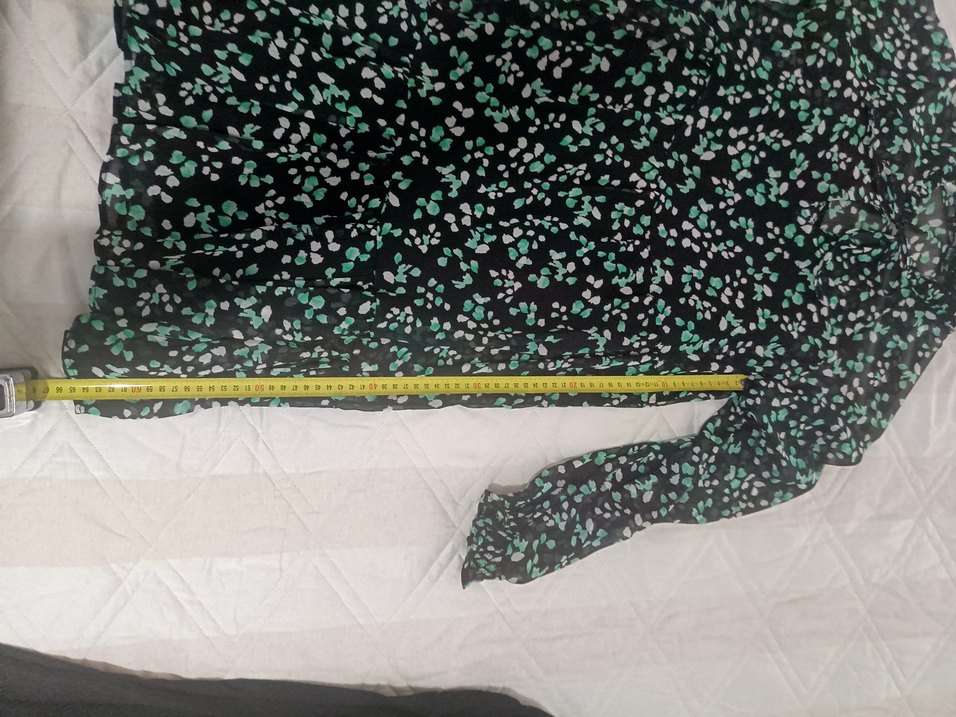 Yeşil Bağcıklı Uzun Kollu Midi Elbise - Görsel 5