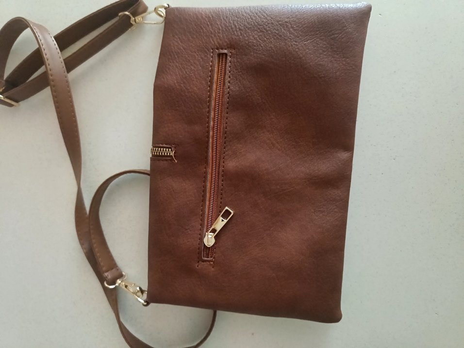 Kahverengi  Suni Deri Kadın Çanta - Görsel 2