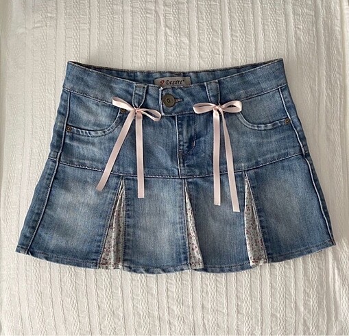 coquette kurdeleli mini kot etek