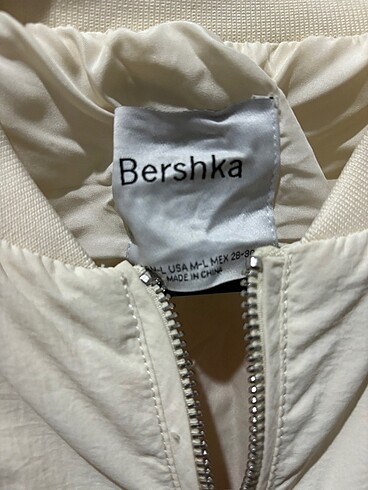 m Beden ten rengi Renk Bershka ceket