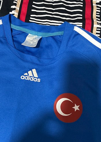 Erkek Mavi Kısa Kollu Spor Tişört - Görsel 2