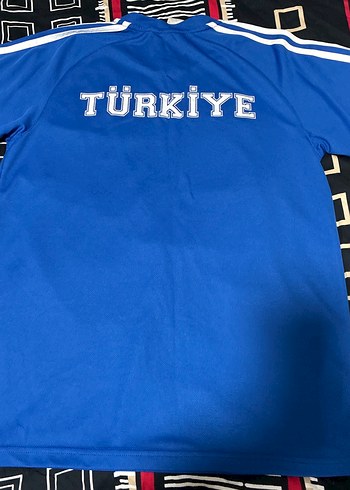 Erkek Mavi Kısa Kollu Spor Tişört - Görsel 3