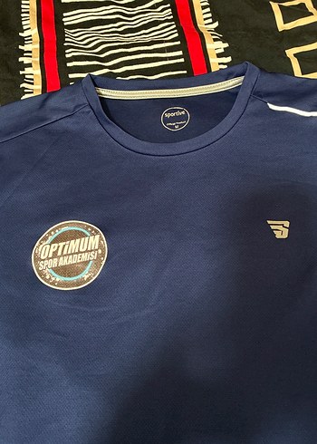 Lacivert Erkek Kısa Kollu Spor Tişört - Görsel 2