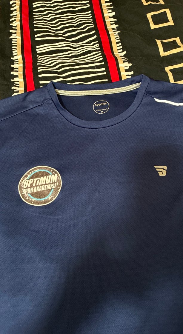 Lacivert Erkek Kısa Kollu Spor Tişört - Görsel 2