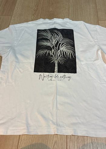 Beyaz Pamuklu Erkek Tişört - Görsel 4