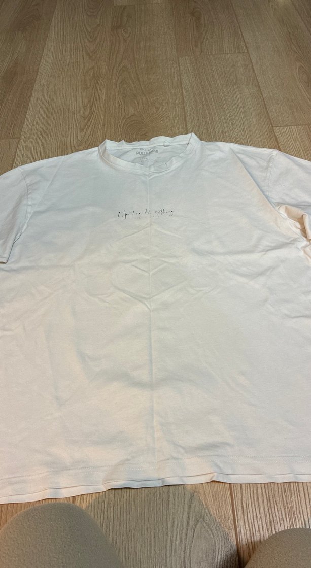 Beyaz Pamuklu Erkek Tişört - Görsel 3