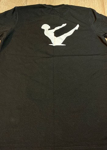 Siyah Baskılı Erkek Tişört - Görsel 4