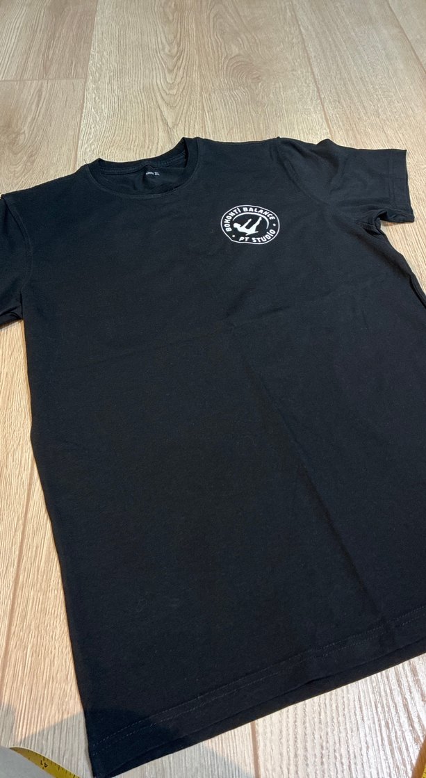 Siyah Baskılı Erkek Tişört - Görsel 3