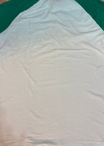 Erkek Beyaz-Yeşil Kısa Kollu Tişört - Görsel 4