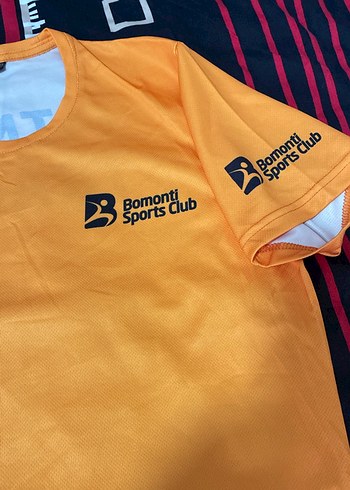 Erkek Turuncu Baskılı Kısa Kollu Spor Tişört - Görsel 2