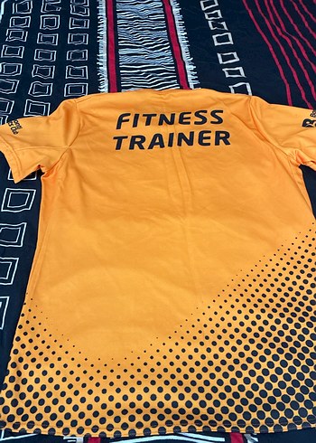 Erkek Turuncu Baskılı Kısa Kollu Spor Tişört - Görsel 4