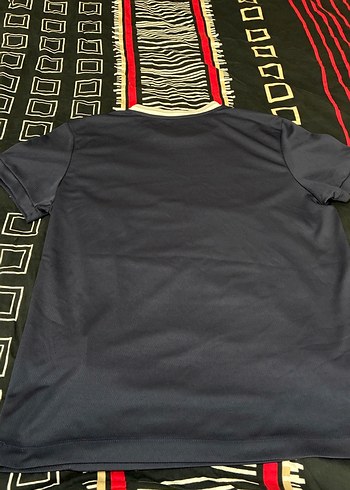 Erkek Lacivert Kısa Kollu Dar Kesim Tişört - Görsel 5