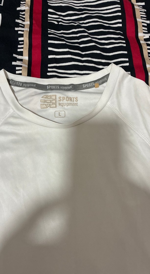 Beyaz Kısa Kollu erkek spor tişörtü - Görsel 2