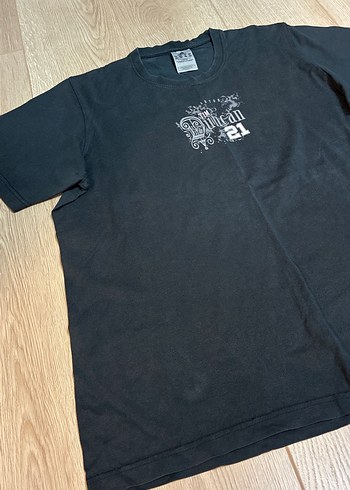 Siyah Baskılı Erkek Tişört - Görsel 2