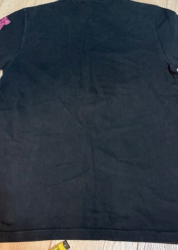 Erkek Mor Baskılı Kısa Kollu Tişört - Görsel 4