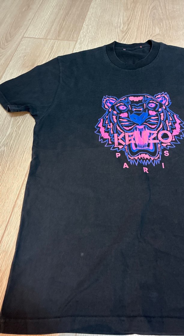 Erkek Mor Baskılı Kısa Kollu Tişört - Görsel 3