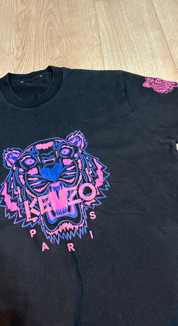 Erkek Mor Baskılı Kısa Kollu Tişört - Görsel 2