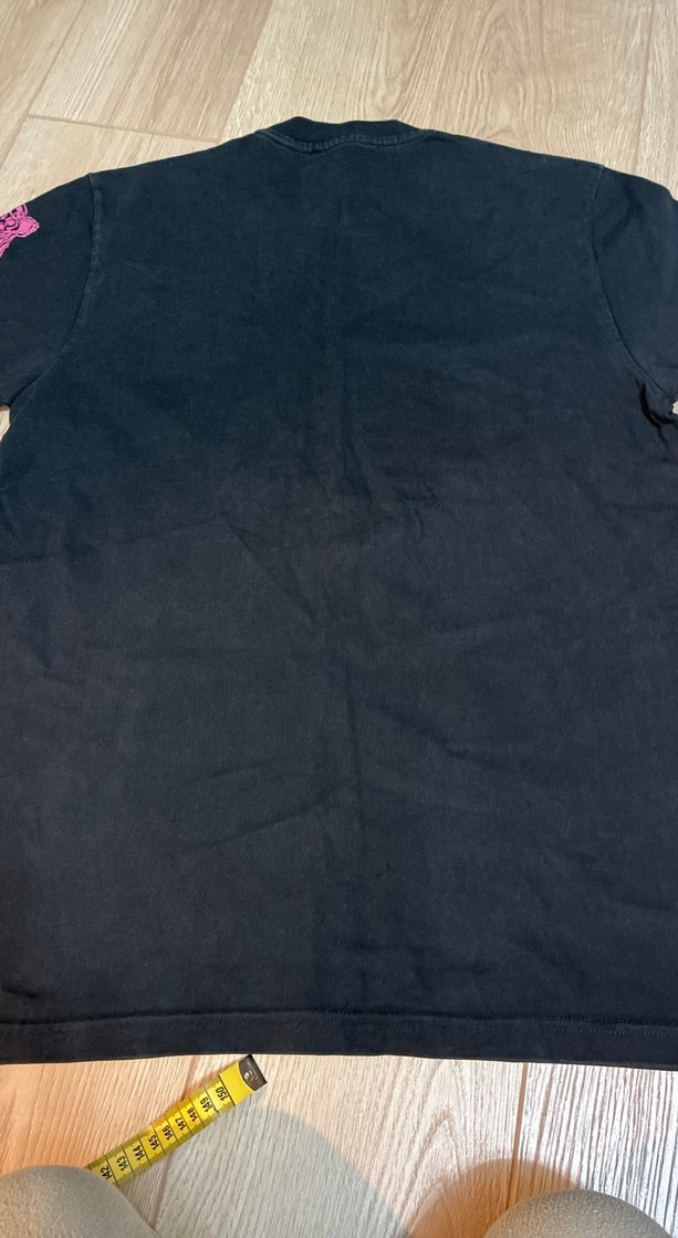 Erkek Mor Baskılı Kısa Kollu Tişört - Görsel 4