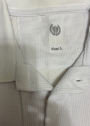 Düğmeli Beyaz Kısa Kollu Erkek Polo Tişört - Görsel 3