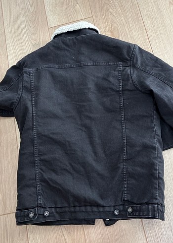 Düğmeli Siyah Erkek Kot Ceket - Görsel 4