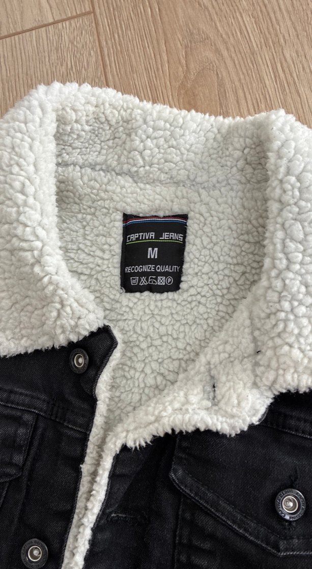 Düğmeli Siyah Erkek Kot Ceket - Görsel 3