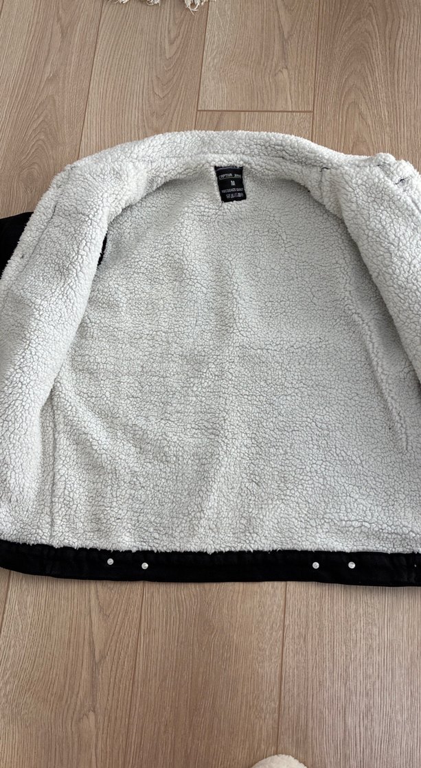 Düğmeli Siyah Erkek Kot Ceket - Görsel 5