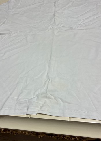 Erkek Beyaz penye  Kısa Kollu Tişört - Görsel 5