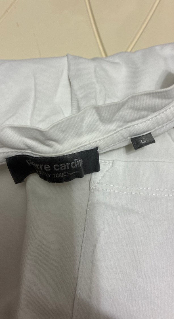 Erkek Beyaz penye  Kısa Kollu Tişört - Görsel 2