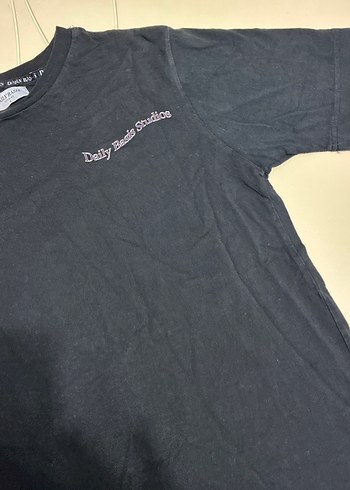 Erkek Siyah Pamuklu Basic Tişört - Görsel 2