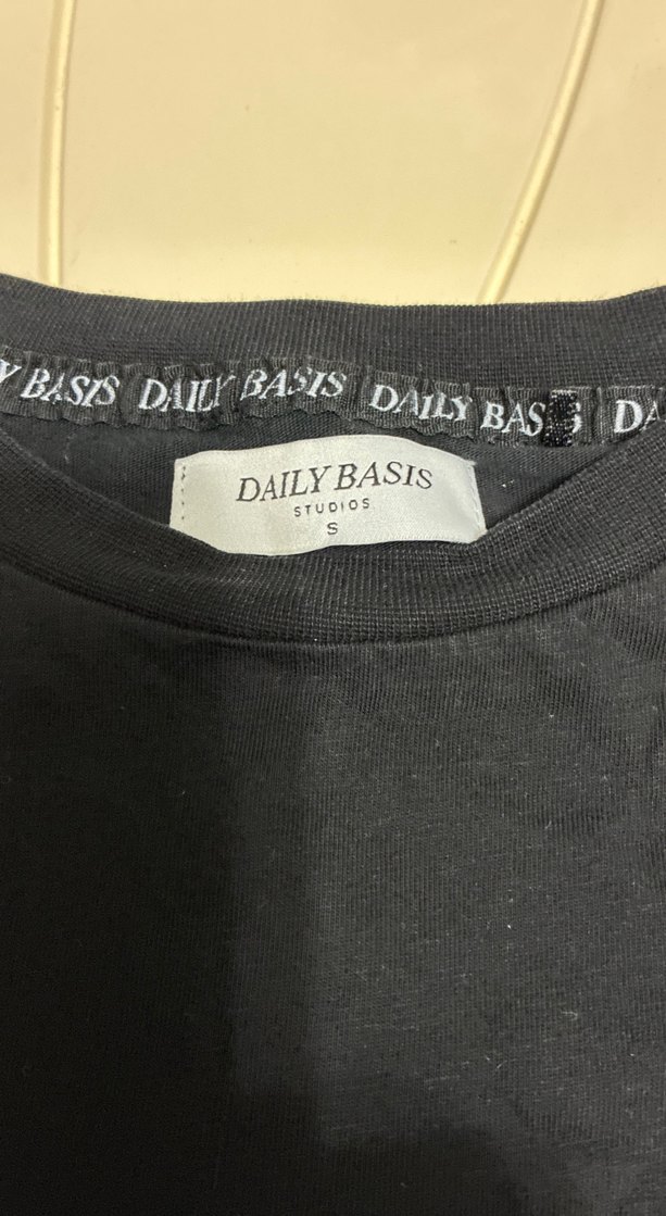 Erkek Siyah Pamuklu Basic Tişört - Görsel 3