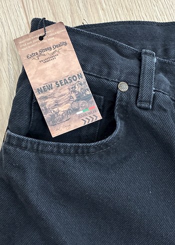 Erkek Siyah Regular Fit Denim Pantolon - Görsel 2