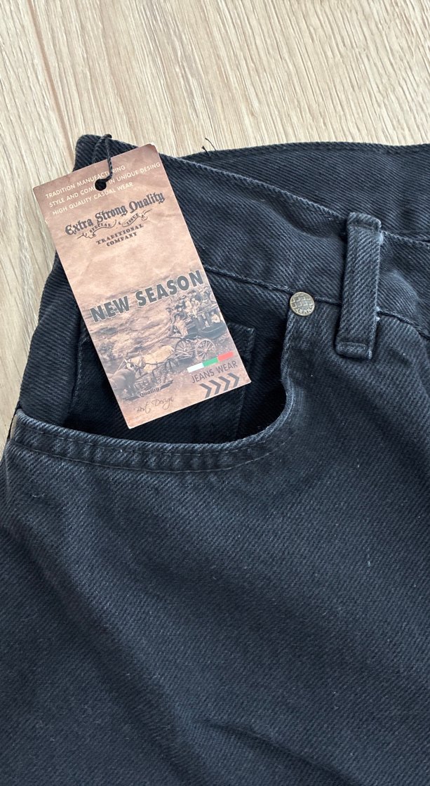 Erkek Siyah Regular Fit Denim Pantolon - Görsel 2