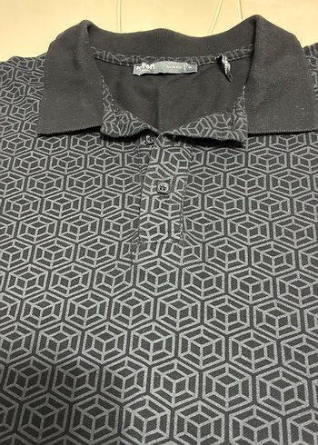 Erkek Siyah Polo Tişört Düğmeli Yaka - Görsel 4