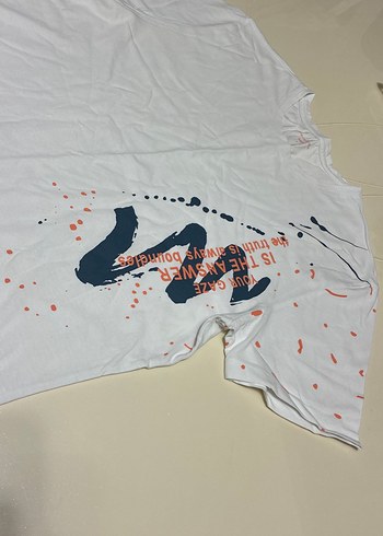 beyaz penye erkek tişört - Görsel 2