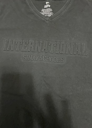 Siyah Erkek Süet Tişört, Kısa Kollu, Salaş - Görsel 2