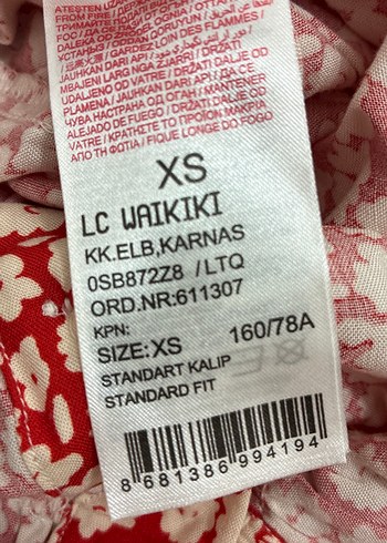 Kırmızı Çiçekli V Yaka Midi Elbise - Görsel 5