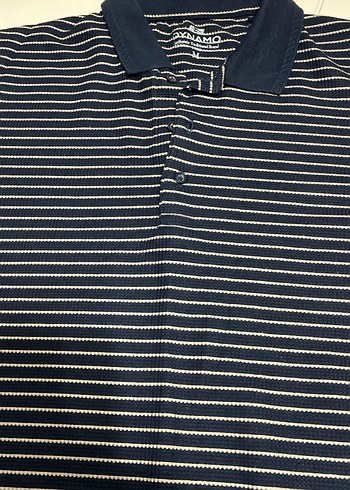 Lacivert Çizgili Erkek Polo Tişört - Görsel 4