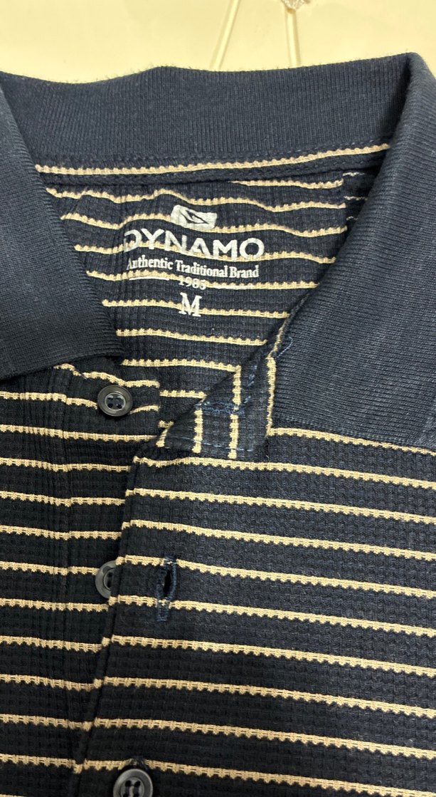 Lacivert Çizgili Erkek Polo Tişört - Görsel 2